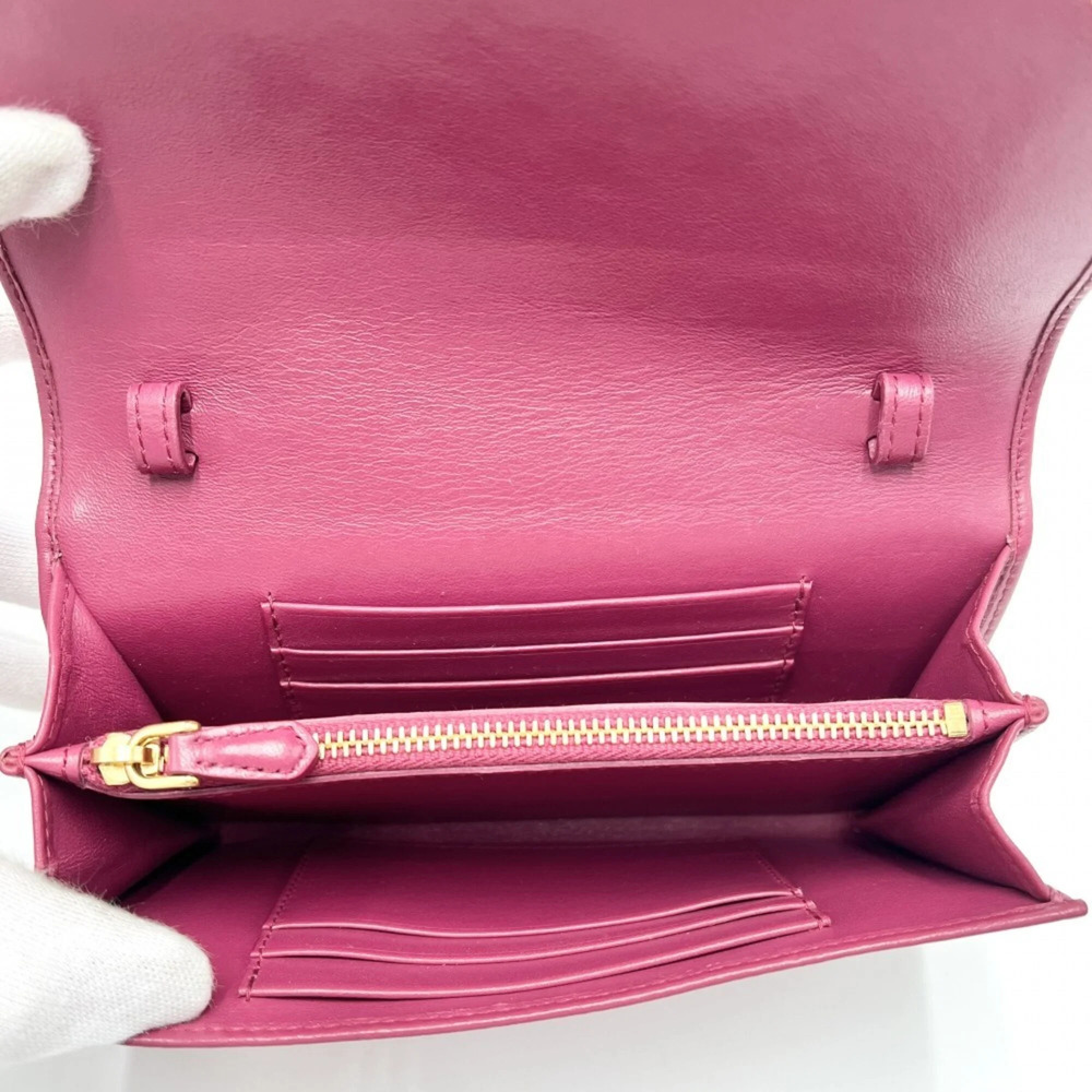 PRADA Pink Leather Shoulder Bag - Picture 4 of 9
